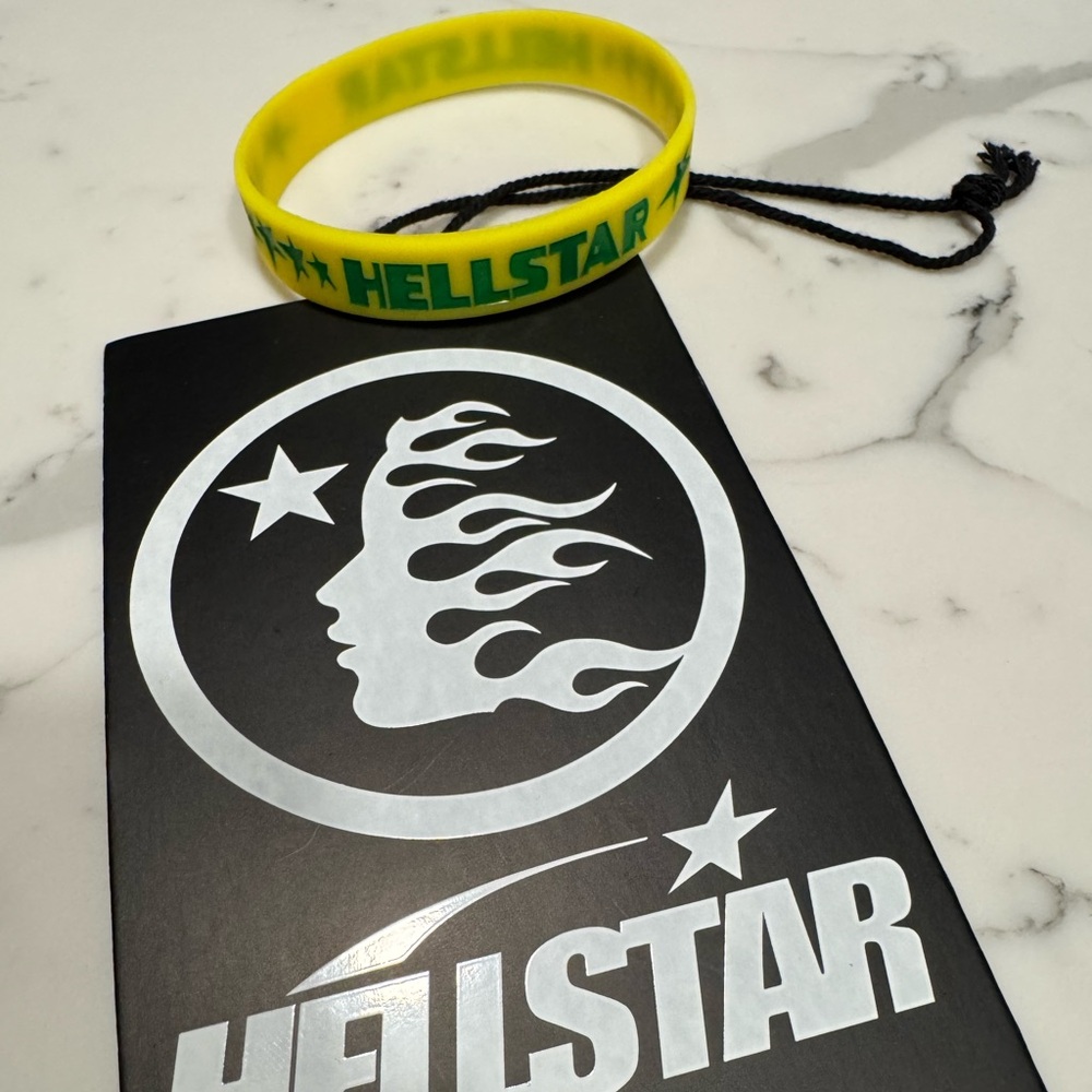 Official HELLSTAR wristband Green & Yellow colorway.